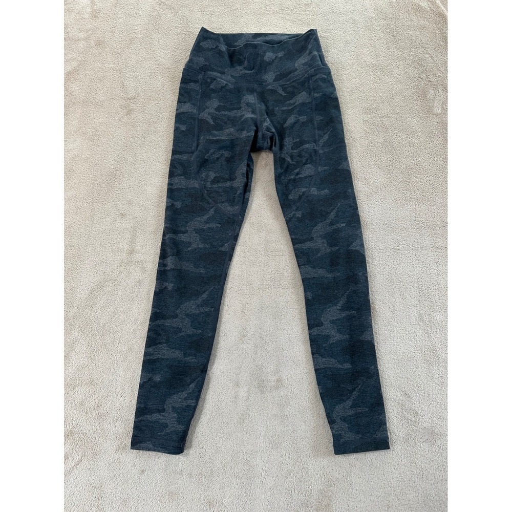 Vuori Clean Elevation Leggings Women's S camo Charcoal Grey Activewear EUC